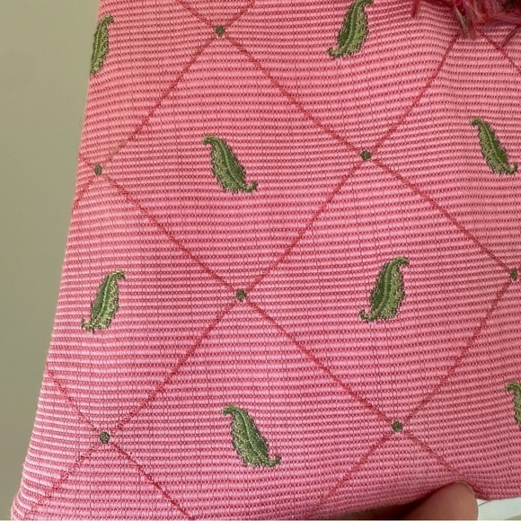 Custom made Pink Fabric Purse with Bead Accents - Picture 5 of 14